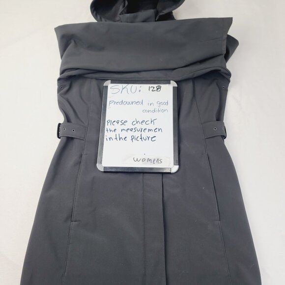 The North Face Women's Black Apex Bionic Belted Winter Snow Trench Coat Size M - Picture 8 of 8